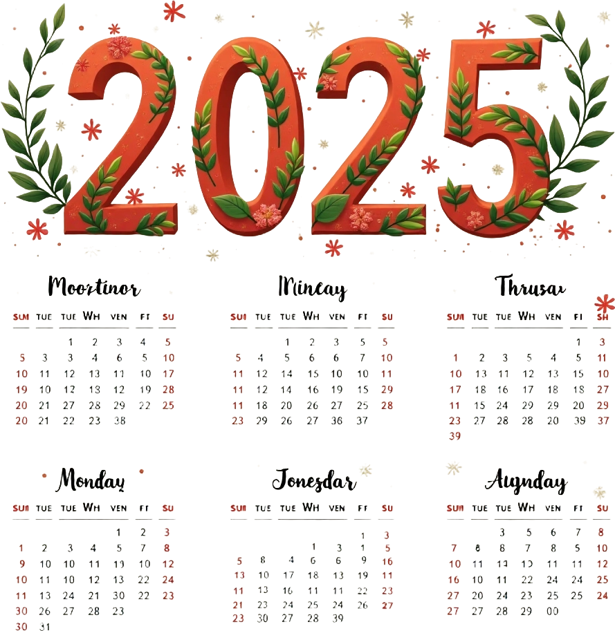 2025 Floral Calendar